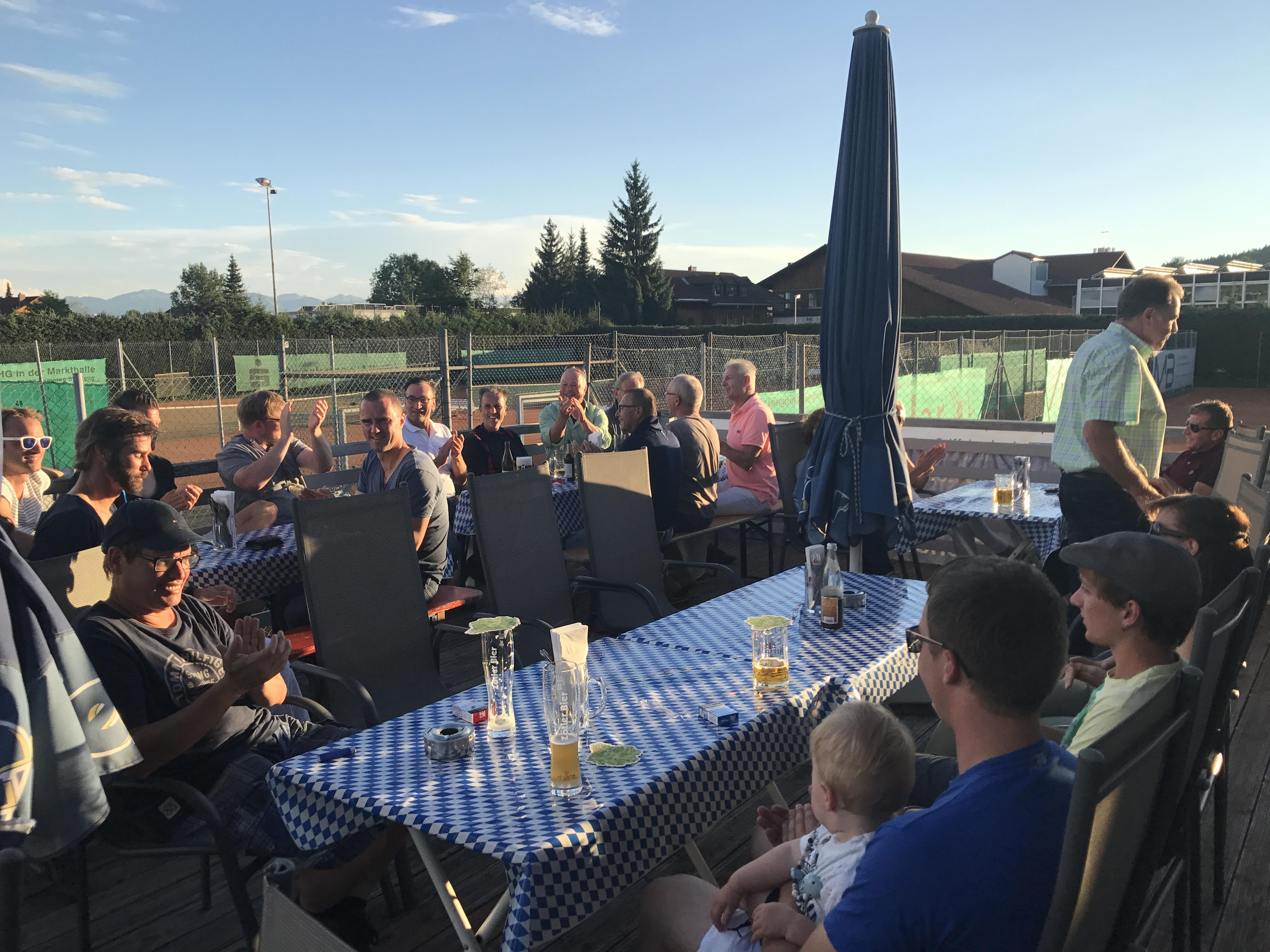 Terrasse Vereinsheim TSV Kottern