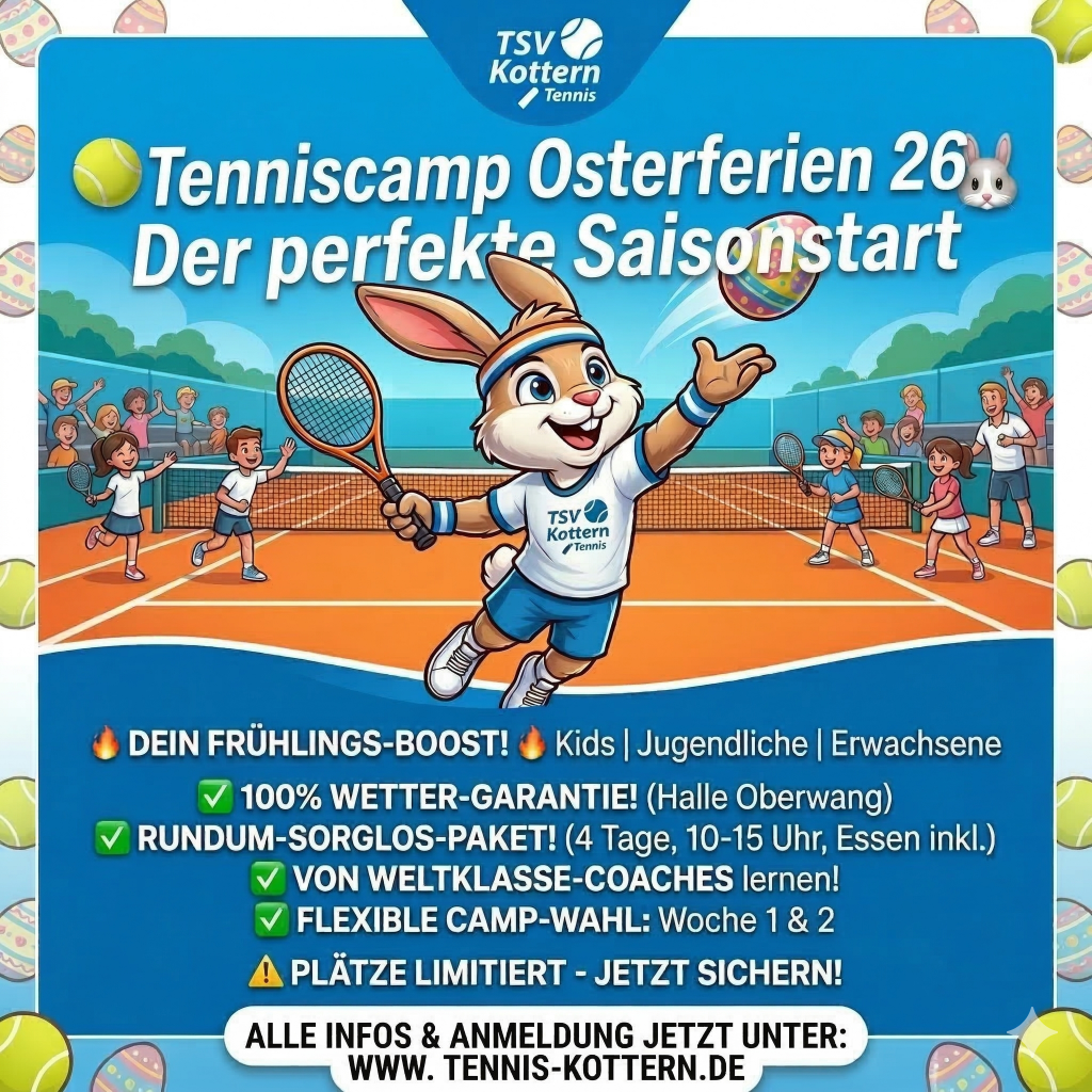 Tenniscamp Osterferien Kempten 2026 TSV Kottern